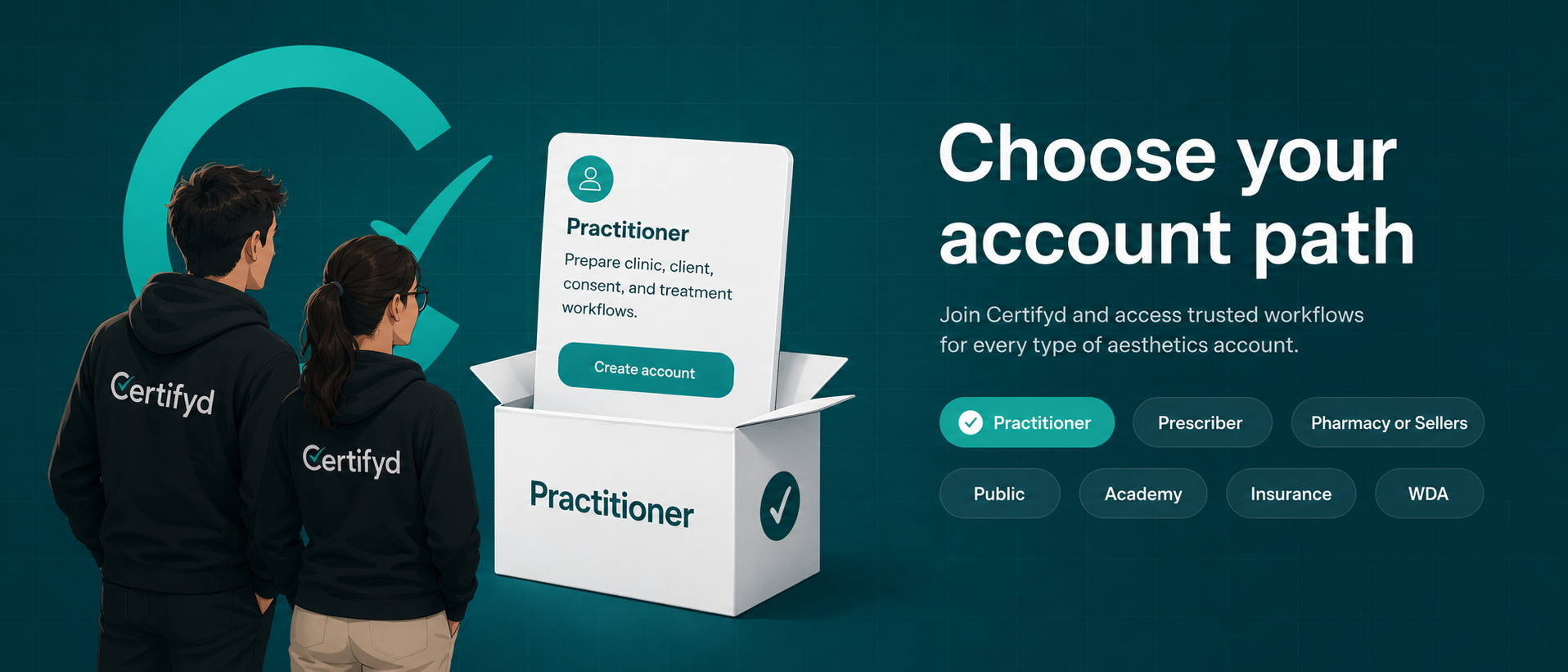 Practitioner account path preview