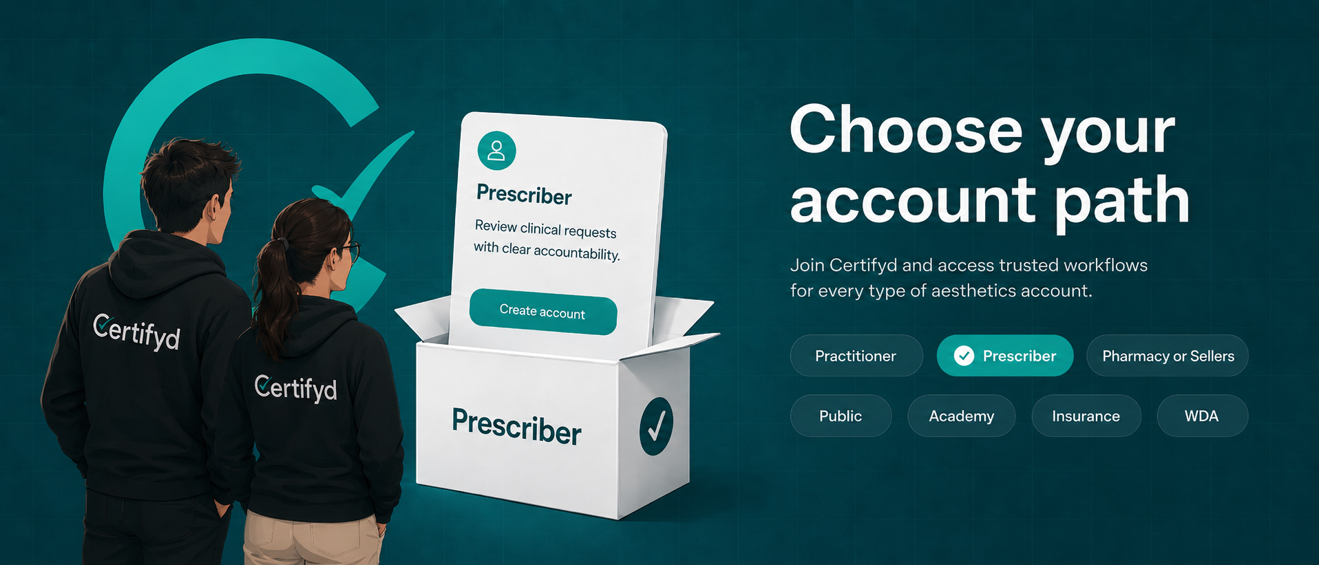 Prescriber account path preview